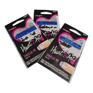 3-Pack. Fing'rs Heart 2 Art Embellish Me Nail Art